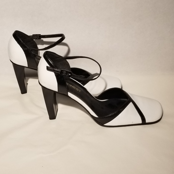 Black & White Nine West Heels - Picture 3 of 3